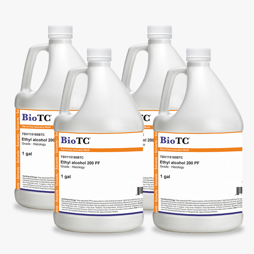 Ethyl alcohol 200 PF for Histology - 4X1gal